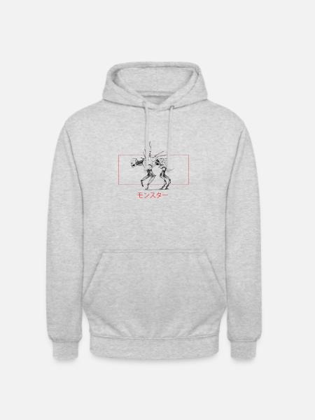 human dog - Unisex Hoodie - light heather grey