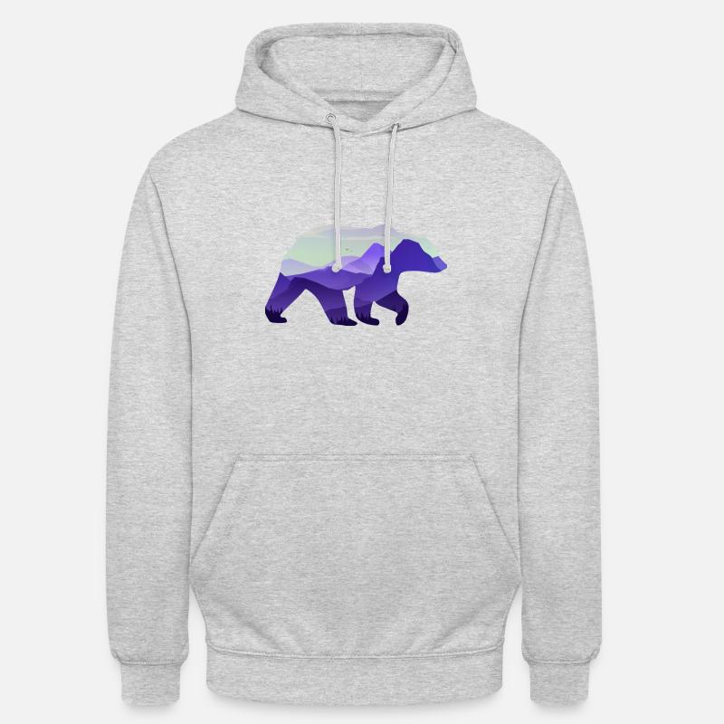 Orso - Felpa con cappuccio unisex - grigio chiaro melange