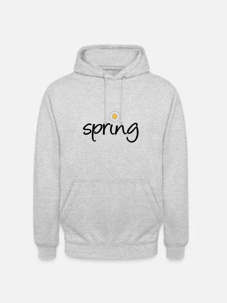 Spring - Unisex Hoodie - Hellgrau meliert