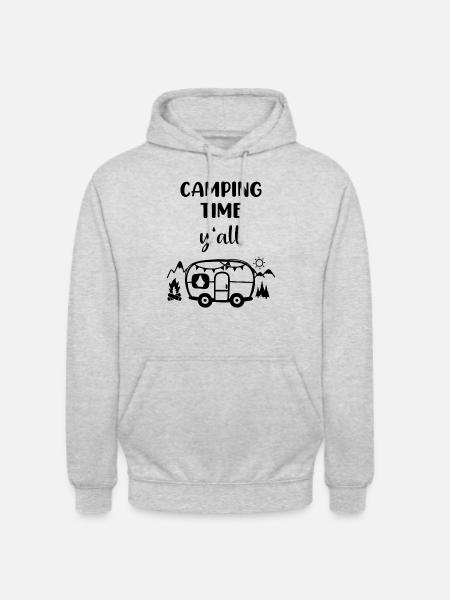 Caravan Camping Camping - Unisex Hoodie - light heather grey