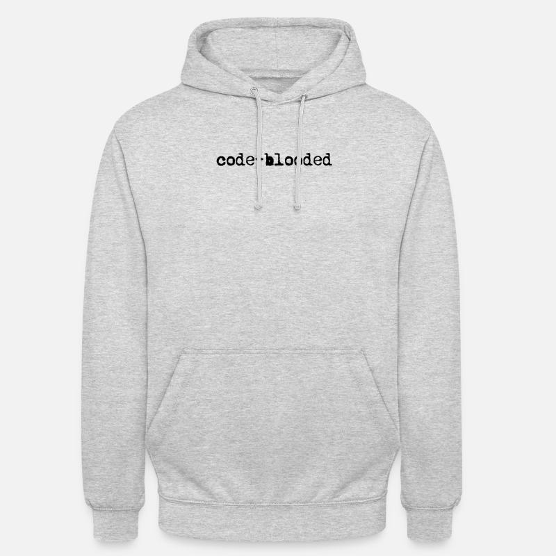Lustige Code-Blut-Programmier-Codierung - Data Web - Unisex Hoodie - Hellgrau meliert