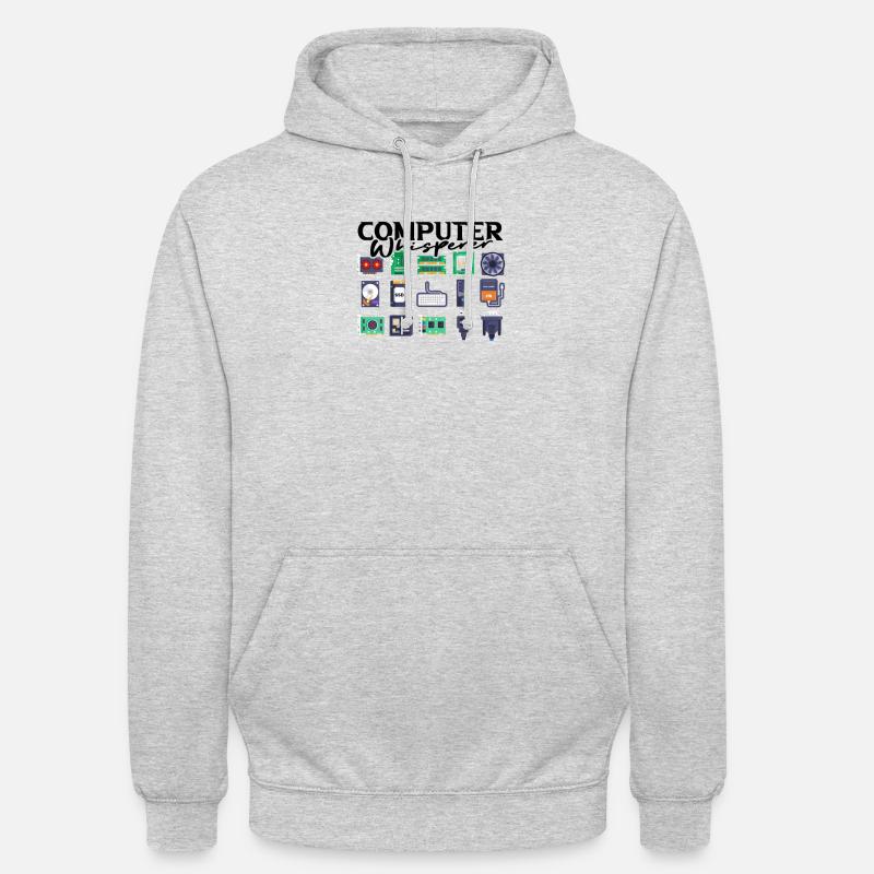 Computer Whisperer - Datenanalyst - Unisex Hoodie - Hellgrau meliert