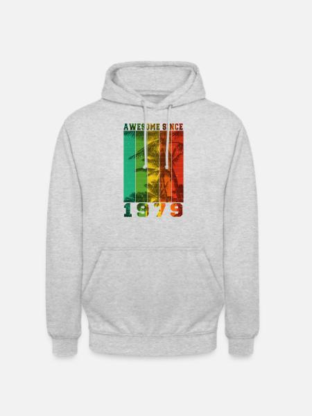 Großartig seit 1979 - Unisex Hoodie - Hellgrau meliert