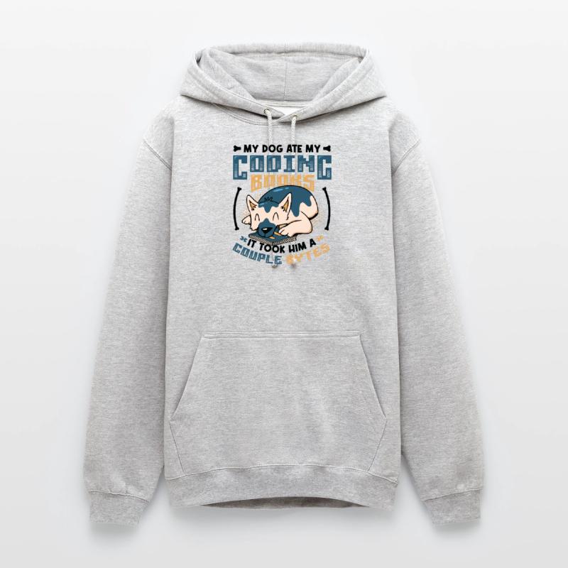 Hund Bytes Code Computer Scherz Programmierung Unisex Hoodie