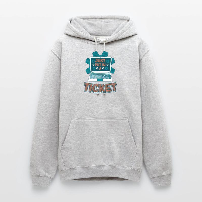 Ouvrez simplement un ticket Help Desk Tech Support Sweat-shirt à capuche unisexe