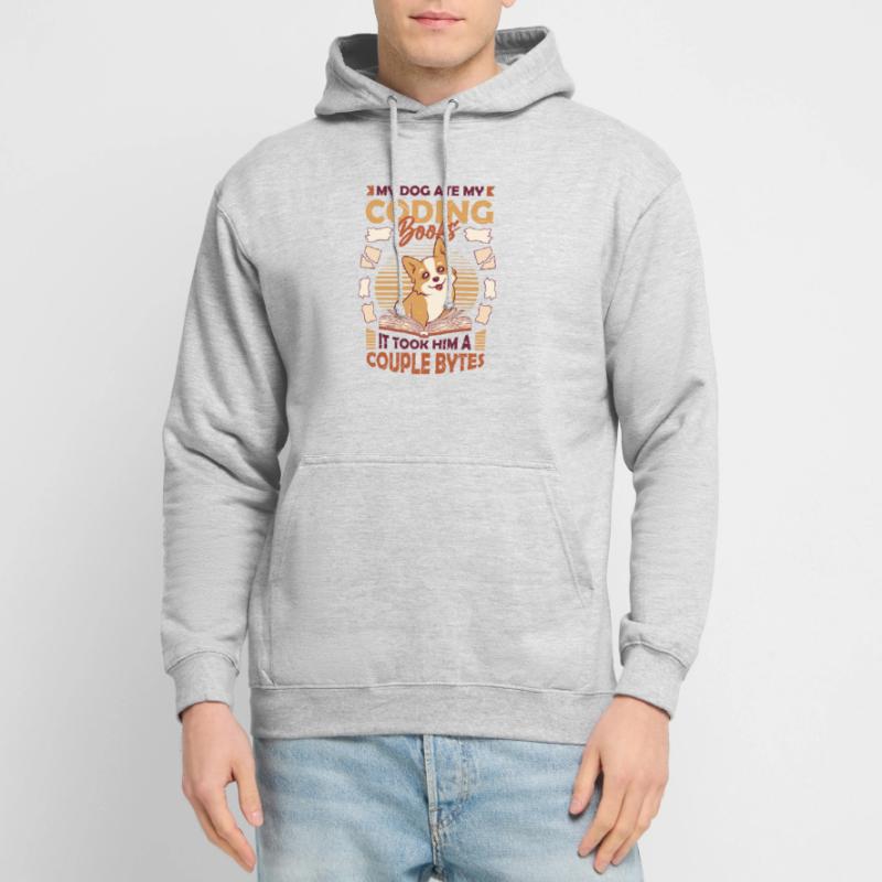 Hund Bytes Code Computer Witz Programmierung Unisex Hoodie