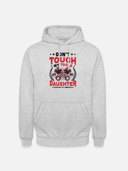 Don't touch my tools - Unisex Hoodie - light heather grey