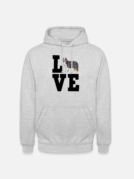 Australian Shepherd - Unisex Hoodie - light heather grey