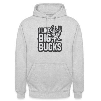 Jagen Jagdspruch & Jäger Geschenkidee - Unisex Hoodie - Hellgrau meliert - Vorne - Alina (178cm) & Michal (187cm)