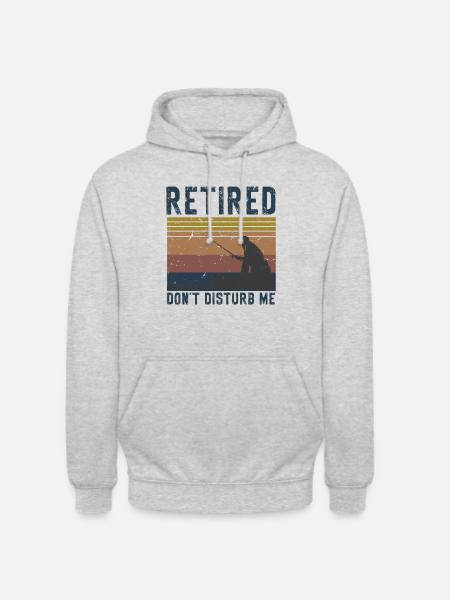 Rentner Sprüche & Geschenke Ruhestand - Unisex Hoodie - Hellgrau meliert