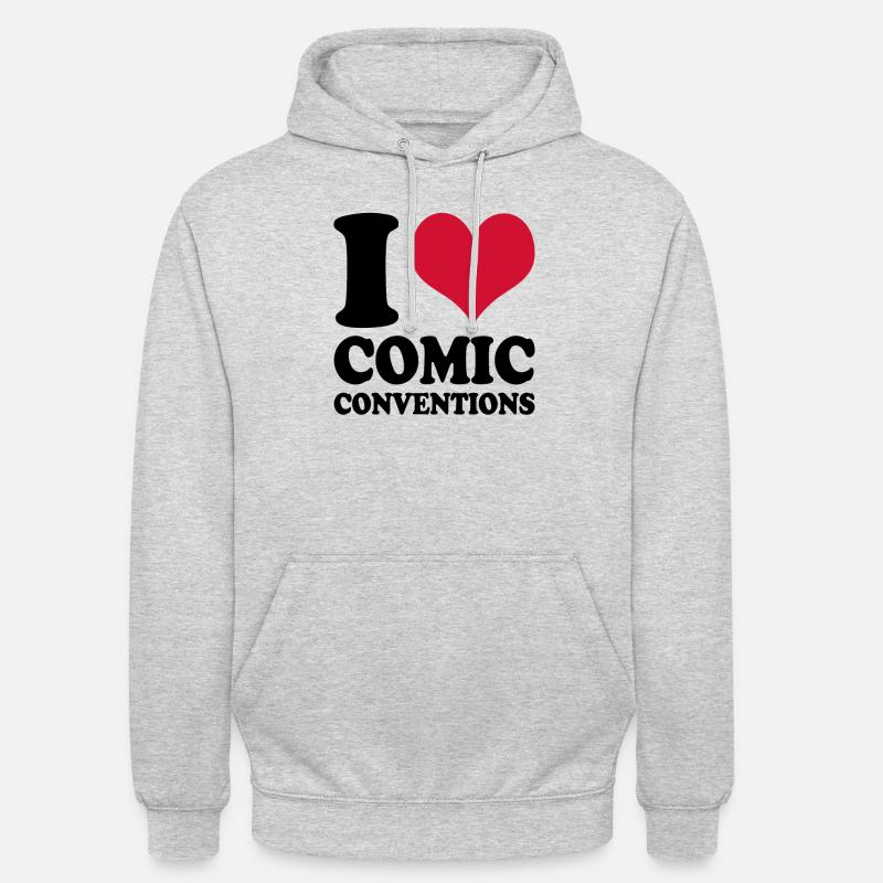 Comics I Love Comic Conventions - Unisex Hoodie - light heather grey