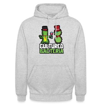 Biologie Lehrer Motiv Naturwissenschaft - Unisex Hoodie - Hellgrau meliert - Vorne - Alina (178cm) & Michal (187cm)