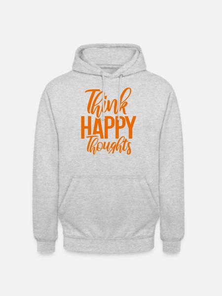 Positive Attitude Happiness Therapy - Unisex Hoodie - light heather grey