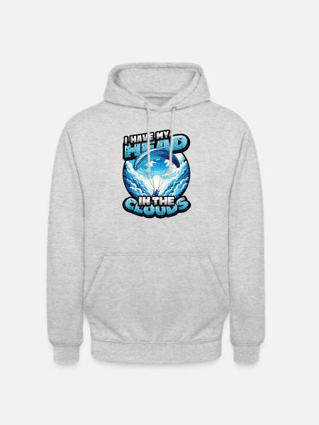 Skydiving Parachute Skydiving Paragliding - Unisex Hoodie - light heather grey