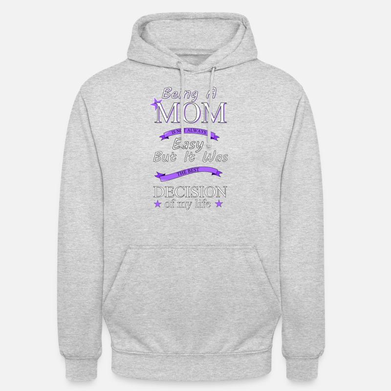 Mutter sein - Unisex Hoodie - Hellgrau meliert