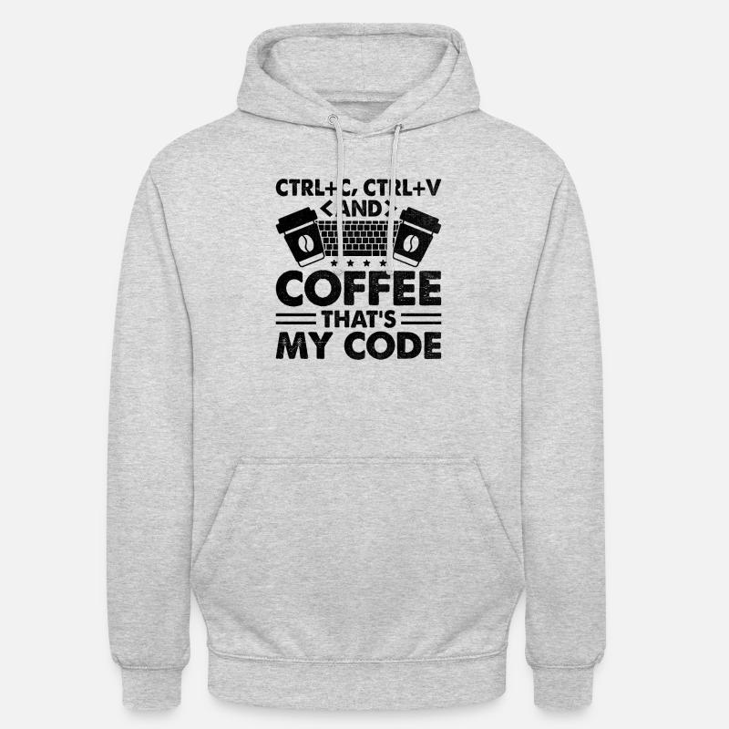 Kaffee-Codierung Programmierer Programmierer Entwickler Nerd Coff Unisex Hoodie