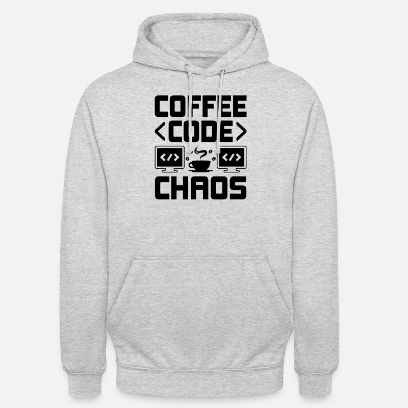Café Codage Programmeur Codeur Développeur Nerd Coff Sweat-shirt à capuche unisexe