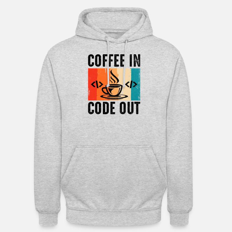 Café Codage Programmeur Codeur Développeur Nerd Coff Sweat-shirt à capuche unisexe