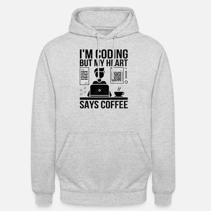 Kaffee-Codierung Programmierer Programmierer Entwickler Nerd Coff Unisex Hoodie