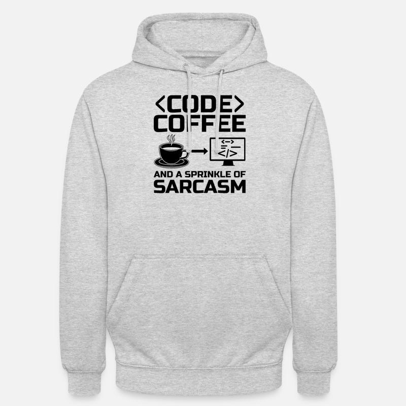 Kaffee-Codierung Programmierer Programmierer Entwickler Nerd Coff Unisex Hoodie