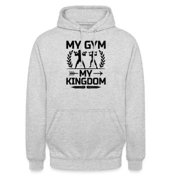 Sportlehrer Sportlehrer Schullehrer - Unisex Hoodie - Hellgrau meliert - Vorne - Alina (178cm) & Michal (187cm)