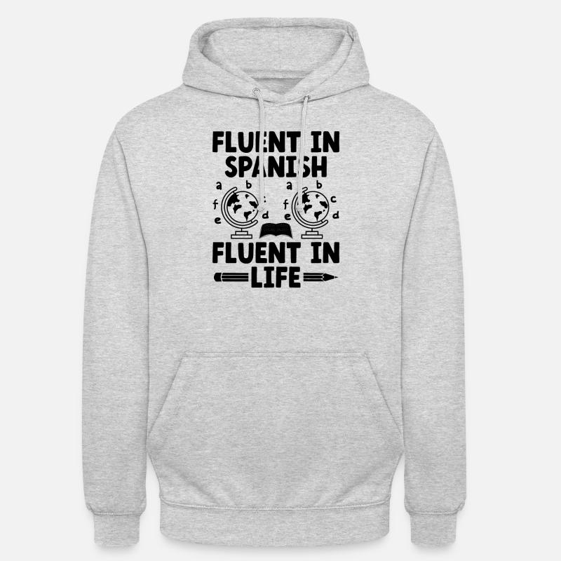 Fremdsprachenlehrer Schule Sprachlehrer - Unisex Hoodie - Hellgrau meliert