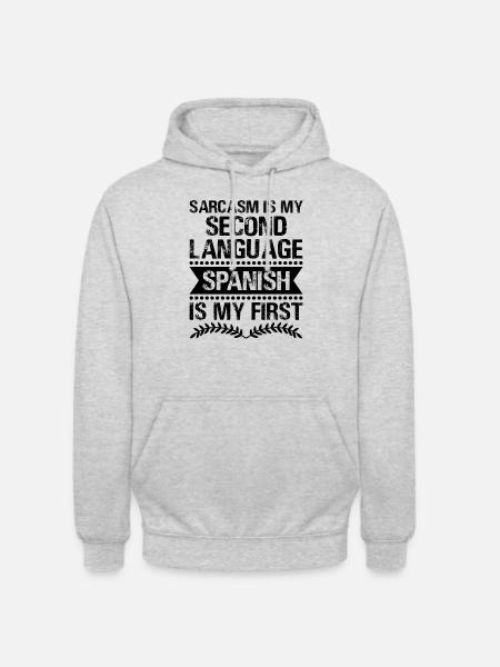 Fremdsprachenlehrer Schule Sprachlehrer - Unisex Hoodie - Hellgrau meliert