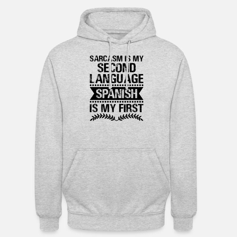 Fremdsprachenlehrer Schule Sprachlehrer - Unisex Hoodie - Hellgrau meliert