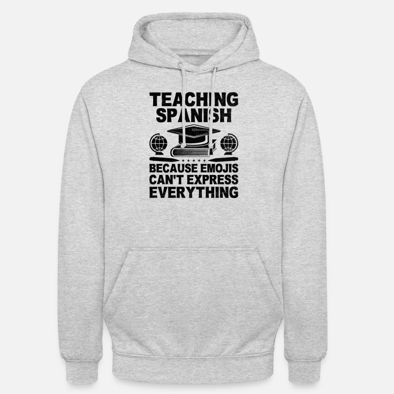 Fremdsprachenlehrer Schule Sprachlehrer - Unisex Hoodie - Hellgrau meliert
