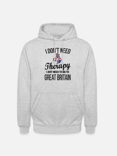 British Great Britain Origin British flag - Unisex Hoodie - light heather grey