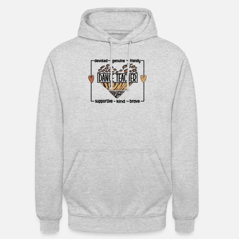 Reconnaissance de professeur de danse Cours de danse - Sweat-shirt à capuche unisexe - gris clair chiné