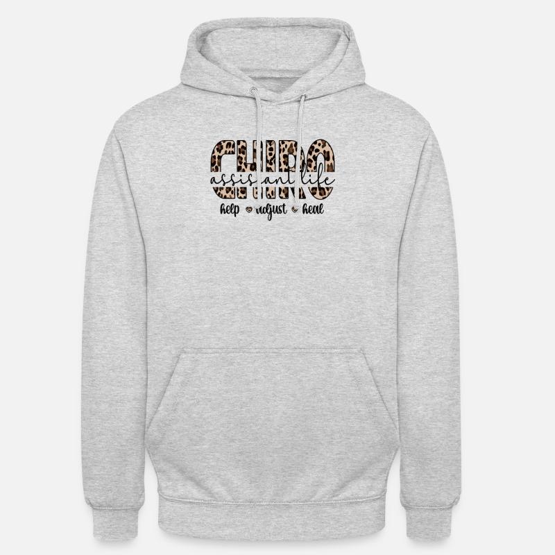 Chiropraktischer Assistent Chiropraktik-Assistent - Unisex Hoodie - Hellgrau meliert