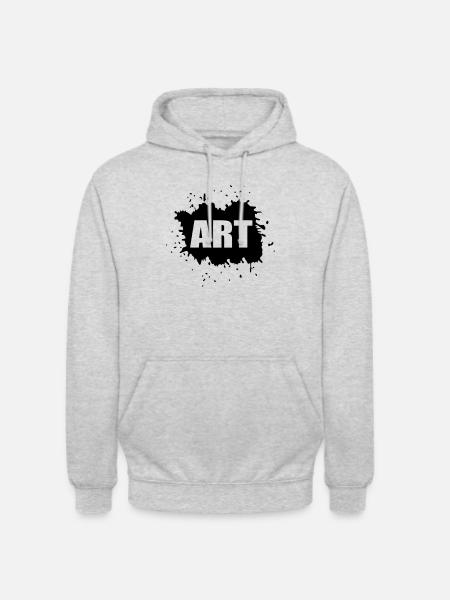 art - Unisex Hoodie - Hellgrau meliert