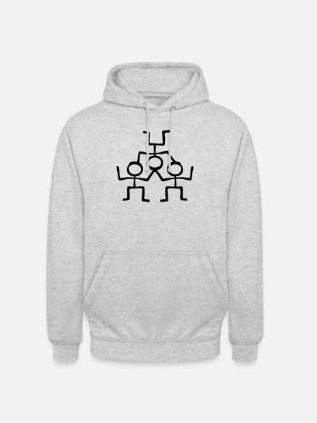 Acrobaten Acrobatic - Unisex Hoodie - Hellgrau meliert