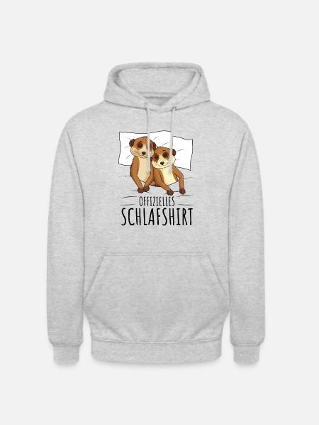 Erdmännchen - Unisex Hoodie - Hellgrau meliert