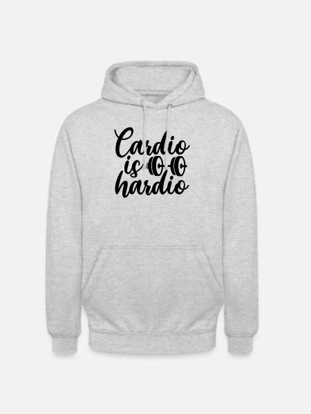 Cardio is Hardio - Unisex Hoodie - light heather grey