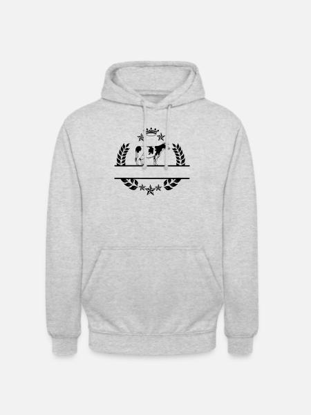 Winners cow - Unisex Hoodie - light heather grey