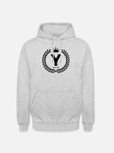 wappen y - Unisex Hoodie - Hellgrau meliert