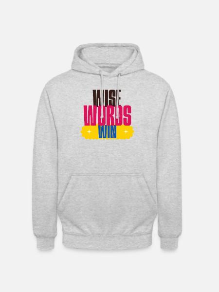 Wisdom and wisdom - Unisex Hoodie - light heather grey