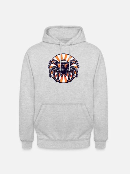 Tarantula Spinne Cool - Unisex Hoodie - Hellgrau meliert