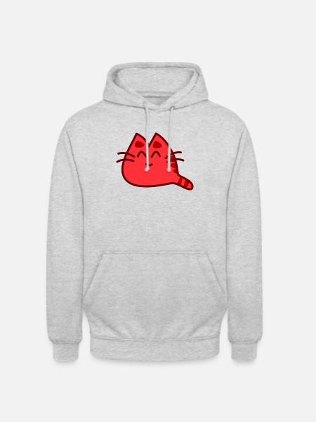 Chat chat de - Sweat-shirt à capuche unisexe - gris clair chiné