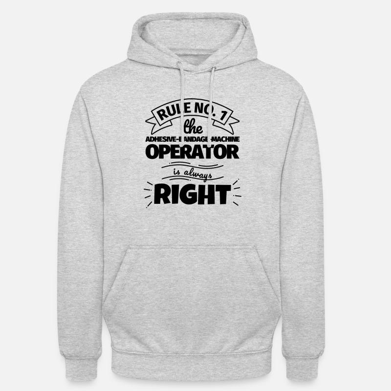 ADHESIVE-BANDAGE-MACHINE OPERATOR funny Geschen - Unisex Hoodie - light heather grey