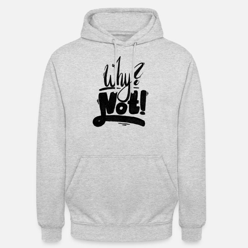 Pourquoi pas le point d’exclamation - Sweat-shirt à capuche unisexe - gris clair chiné