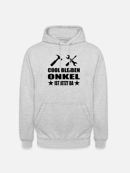 Onkel - Unisex Hoodie - Hellgrau meliert