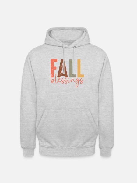 Fall Blessings - Unisex Hoodie - light heather grey