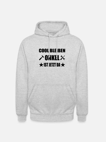 Onkel - Unisex Hoodie - Hellgrau meliert