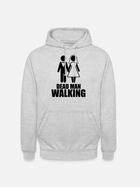 Dead Man Walking - Unisex Hoodie - Hellgrau meliert
