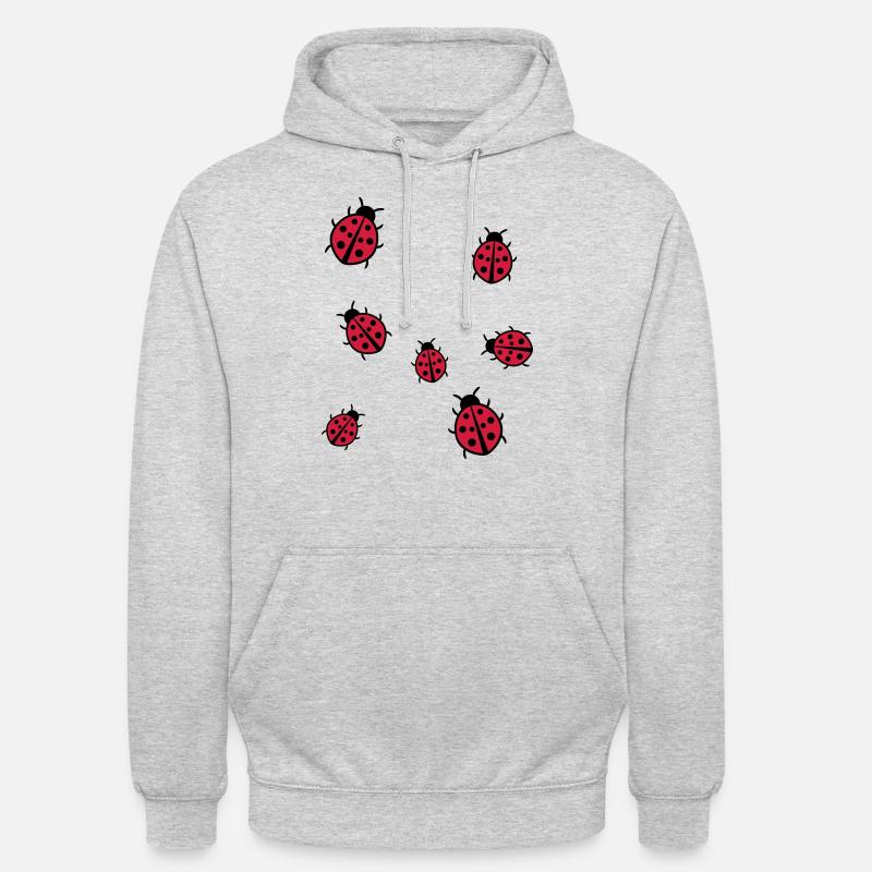 Petite Coccinelle - Sweat-shirt à capuche unisexe - gris clair chiné