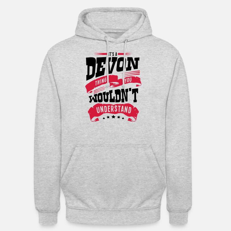 devon name thing you wouldnt understand - Unisex Hoodie - light heather grey
