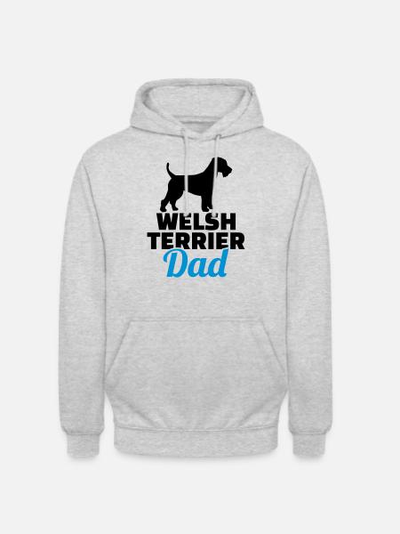 Welsh Terrier - Unisex Hoodie - light heather grey